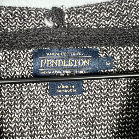 Pendleton Woman's Harding Cotton Hoodie Sweater Aztec Print Size Small - Picture 6 of 10